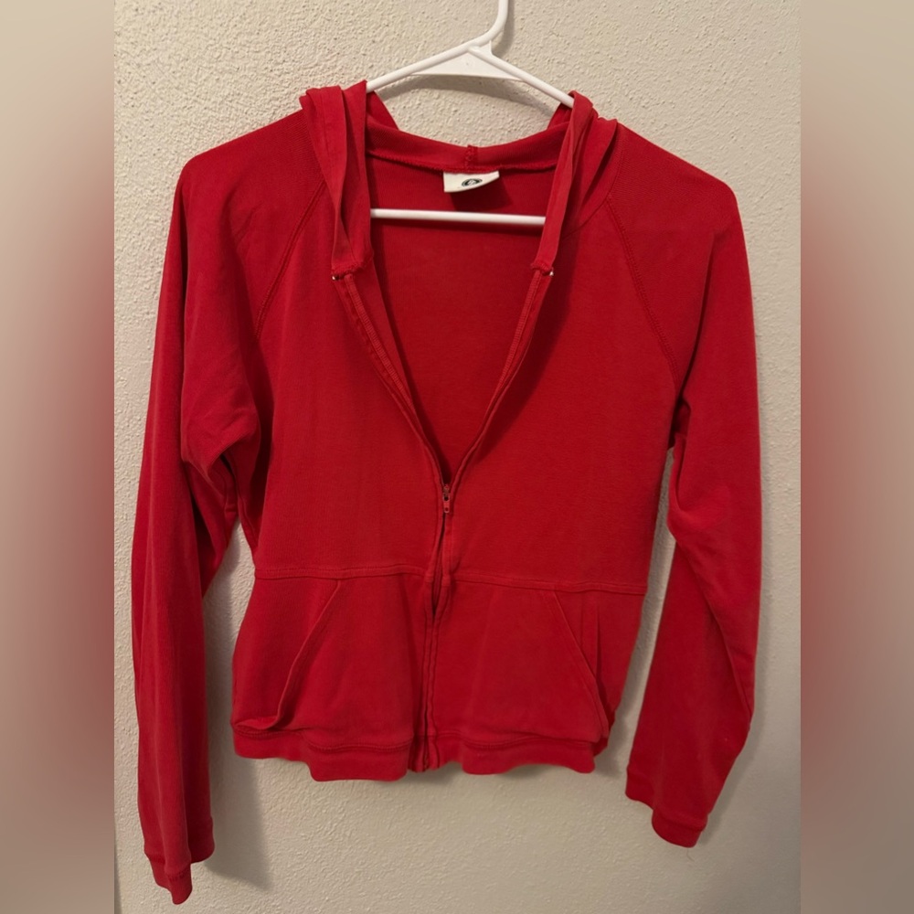 Red Zip-Up Hoodie